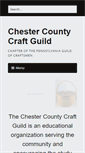 Mobile Screenshot of chestercountycraftguild.org